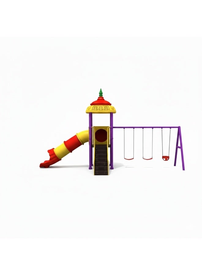 MYTS Mega Sports Power Swing & Slide – Outdoor Kids Playset with 3 Swings & Slide - Image 4